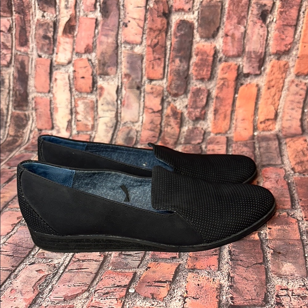 Dr.Scholls Black Memory Foam Womens Loafers, Size 7.5